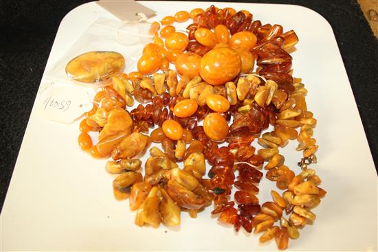 Amber beads and other beads